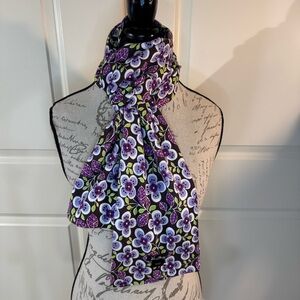 Vera Bradley Retired Plum Petals Scarf